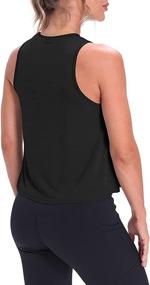 img 2 attached to 👚 Mippo Crop Tops for Women: Stylish Flowy Tanks for Ultimate Workout Style