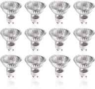 🔆 (clearance sale) 50w gu10 halogen compact light bulb - 12 pack - 50 watts 120v - bright soft white output - apl1601 logo