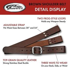 img 3 attached to Adjustable Brown Leather Holster: Perfect for Medieval/Samurai Swords - 38 inch SZCO Supplies