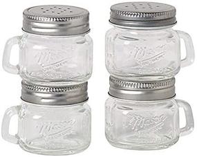 img 2 attached to 🧂 Mason Jar Salt and Pepper Shakers: Quaint and Practical Seasoning Dispensers