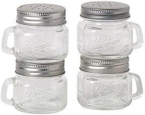 img 3 attached to 🧂 Mason Jar Salt and Pepper Shakers: Quaint and Practical Seasoning Dispensers