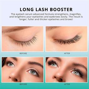 img 2 attached to 💪 USA Made Premium Eyelash and Eyebrow Growth Serum, Enhancer for Longer, Fuller, Thicker Lashes & Brows - Lash Boost Serum (0.3 Oz)