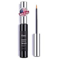 💪 usa made premium eyelash and eyebrow growth serum, enhancer for longer, fuller, thicker lashes & brows - lash boost serum (0.3 oz) logo