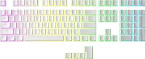 img 3 attached to HK Gaming 108 Double Shot PBT Pudding Keycaps Keyset for Mechanical Gaming Keyboard MX Switches - White