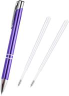 efficient air release weeding tool pin pen: remove bubbles, vinyl weeding with 2 refills (purple, 2 refills) logo