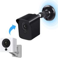 📷 enhanced weatherproof wyze camera wall mount - 360° protective adjustable bracket for indoor and outdoor security camera (black, 1 pack) logo