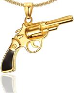 xusamss titanium revolver necklace 22inches logo