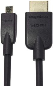 img 3 attached to 💪 Flexible and Durable Micro HDMI Cable by Amazon Basics - 18Gpbs, 4K/60Hz, 6 Feet, Black