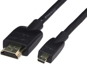 img 4 attached to 💪 Flexible and Durable Micro HDMI Cable by Amazon Basics - 18Gpbs, 4K/60Hz, 6 Feet, Black