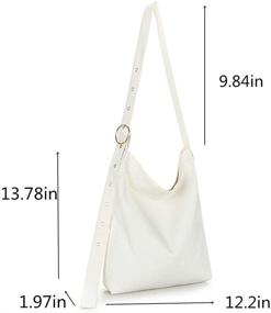 img 3 attached to 👜 Versatile Canvas Crossbody Bag: Ideal Casual Handbag for Work, Travel, and Shopping – Stylish Hobo Tote Purse for Women and Girls