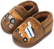 🚗 warm cartoon car slippers for boys and girls: cozy winter indoor shoes by estamico logo