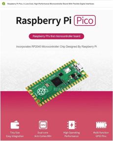 img 2 attached to 🔋 Waveshare Raspberry Pi Pico: Недорогая высокопроизводительная микроконтроллерная плата с гибкими цифровыми интерфейсами, оснащенная микроконтроллером RP2040, разработанным Raspberry Pi (Оригинал)