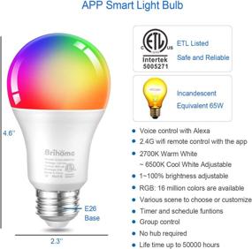 img 3 attached to Brihome Changing Assistant: Easy Dimmable Control for Efficient Lighting