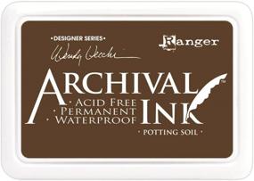 img 1 attached to 🖤 Ranger AID-38979 Wendy Vecchi Archival Ink Pad in Potting Soil Shade
