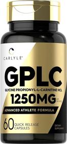 img 4 attached to 💪 High Potency GPLC 1250mg, 60 Capsules | Non-GMO, Gluten-Free Glycine Propionyl-L-Carnitine HCL Supplement by Carlyle