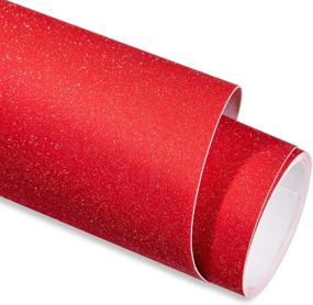 img 4 attached to 🎨 Creative Red Glitter Vinyl: Perfect for Indoor Home Decor, Handcraft, Signboard, Wall Decals, and More!