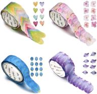 🌸 200 petals/roll decorative decals - creative flower petal washi tape for scrapbooking, diary, bullet journal, planner - masking tape diy petal stickers logo