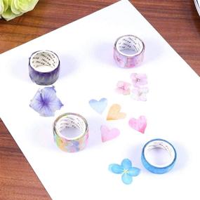 img 2 attached to 🌸 200 Petals/Roll Decorative Decals - Creative Flower Petal Washi Tape for Scrapbooking, Diary, Bullet Journal, Planner - Masking Tape DIY Petal Stickers