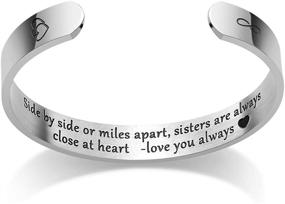 img 3 attached to 🎁 Sister Gift Bracelet Cuff - Heartfelt Sister Gift for Christmas and Birthdays