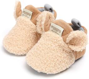 img 1 attached to Cartoon Anti Slip Moccasins Boys' Shoes - HsdsBebe Slippers