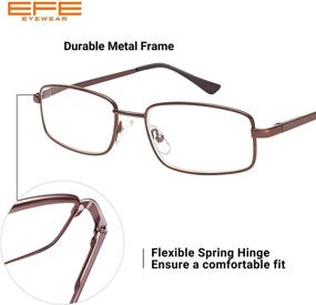 img 1 attached to 👓 EFE Mixcolor Reading Glasses 4 Pack - Lightweight Stylish Eyeglasses, Unisex Readers (3.0 Power)