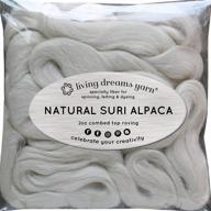 🧶 suri alpaca fiber: premium combed top for spinning, blending, felting, dyeing & doll making logo
