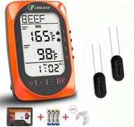 🔥 smart wireless meat thermometer: 4 probes, instant read, bluetooth, long range, timer & alarm - perfect for grilling, bbq, oven cooking logo