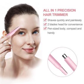 img 1 attached to 💇 TOUCHBeauty Hair Trimmer: All-in-One Hair Remover for Face, Eyebrow, Nose, Ear, and Body Hair Trimming - Upgraded Version for Women & Men