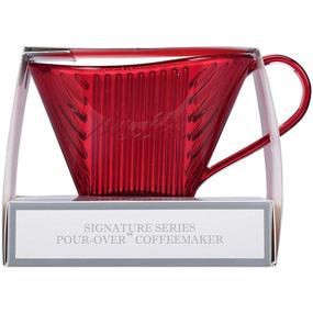 img 3 attached to Повысьте впечатление от кофе с помощью кофеварки Melitta Signature Series 1 Cup Pour-Over в цвете Тритан Красный.