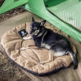 img 1 attached to 🐾 Ultimate Outdoor Travel Dog Bed: Portable Camping Mats for Medium Small Dogs - Waterproof & Reversible by OneTigris