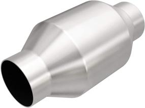 img 2 attached to MagnaFlow Universal Catalytic Converter 53956 - Stainless Steel 🚗 Standard Grade, 2.5in Inlet/Outlet, 8in Length - EPA Compliant Replacement