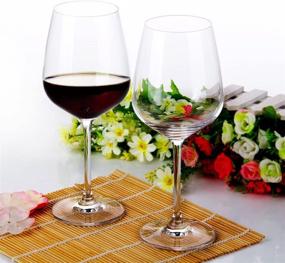 img 2 attached to 🍷 All-Purpose Wine Glasses: Amlong Crystal, Set of 4 - 17oz - Best Value!