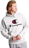 👕 men's champion powerblend screen print hoodie: clothing and active apparel logo