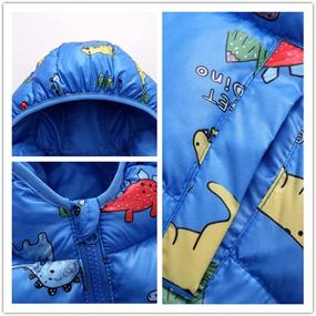 img 2 attached to 🧥 Warm and Windproof Baby Boy Winter Jacket: Down & Cotton Coats with Cute Prints