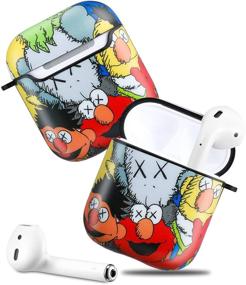 img 2 attached to 🎧 Инновационный жесткий чехол Vagadog IMD: Веселый аниме дизайн для AirPods 2/1 - Милый, стильный и уникальный эстетический чехол для мальчиков, девочек и подростков (Семья Сесам)