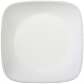 img 1 attached to 🍽️ Enhanced Dining: Corelle Square Pure White Plate - Timeless Elegance and Durability Combined