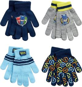 img 4 attached to 🧤 Stay Warm with PJ Masks Boys' Winter Gloves: 4 Pack of Gloves and Mittens for Toddlers and Little Boys