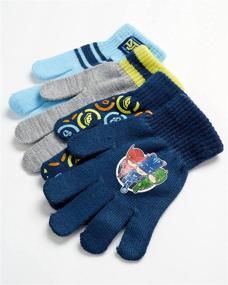 img 3 attached to 🧤 Stay Warm with PJ Masks Boys' Winter Gloves: 4 Pack of Gloves and Mittens for Toddlers and Little Boys