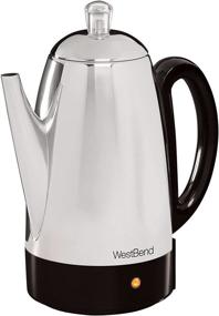 img 3 attached to ☕ Silver West Bend 54159 Classic Stainless Steel Electric Coffee Percolator with Detachable Cord, Heat-Resistant Handle and Base, 12-Cup Capacity