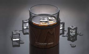 img 2 attached to Asobu Insulated Whiskey Glass with Natural Wood Sleeve: Keep Your Spirits Chilled in Style