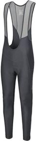 img 4 attached to Qualidyne Men's 3D Padded Cycling Bib Tights - High-Performance Bicycle Pants