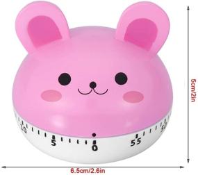 img 3 attached to 🐰 Pink Rabbit Kitchen Timer: Compact Digital Cooking Timer with Loud Alarm & Cute Animal Design