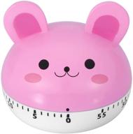 🐰 pink rabbit kitchen timer: compact digital cooking timer with loud alarm & cute animal design logo