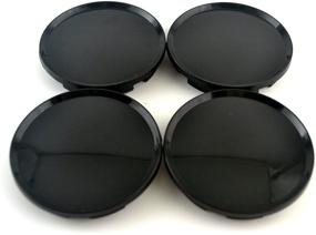 img 1 attached to 🔴 Enhance Your Wheels with Rhinotuning 63mm Black ABS Car Wheel Center Hub Caps - Set of 4