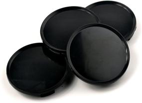 img 3 attached to 🔴 Enhance Your Wheels with Rhinotuning 63mm Black ABS Car Wheel Center Hub Caps - Set of 4
