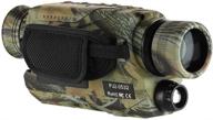 🌙 boblov night vision monocular with 16gb cards, digital infrared night scope for hunting, 5x32 monocular with camera & camcorder, 200-yard full dark vision, camouflage design with daytime filter (camouflage) logo