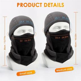 img 3 attached to Лыжная маска AstroAI Balaclava для холодной погоды Ветрозащитная дышащая маска для лица для мужчин и женщин, ездящих на мотоцикле и усилитель