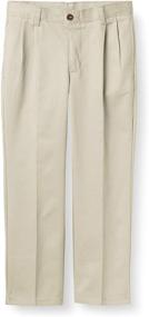 img 4 attached to Chaps School Uniform Boys' Pleated Twill Pants