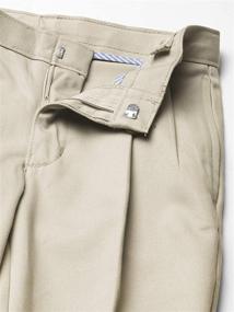 img 2 attached to Chaps School Uniform Boys' Pleated Twill Pants