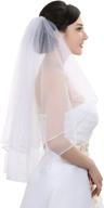 2-tier rattail crystal rhinestone bridal wedding veil with scattered sparkling rhinestones logo